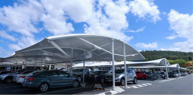 car parking fabric shade - کاربرد سایبان خودرو و مزیت‌های آن