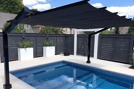 Canopy for luxury pool two min - سایبان استخر مناسب برای ویلای لاکچری چيست؟