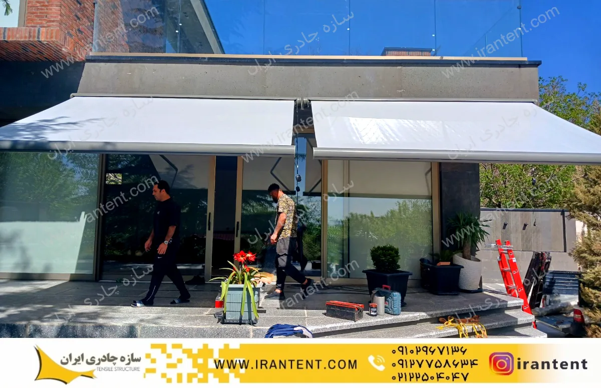 سایبان برقی | راهنمای کامل خرید، قیمت، انواع سایبان تراس برقی و نکات نصب جمع شونده - سایبان برقی | راهنمای کامل خرید، قیمت، انواع سایبان تراس برقی و نکات نصب